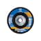Pferd 4-1/2" x 5/8-11 Thd. POLIFAN Flap Disc - Z PSF EXTRA STEELOX, Zirconia, 36 Grit, Flat 60485 - alternate 3